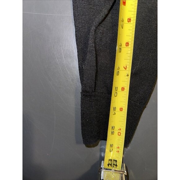 Unbranded Women's Merino Wool Sweater Silk Blend V Neck Size M Black - Picture 13 of 14